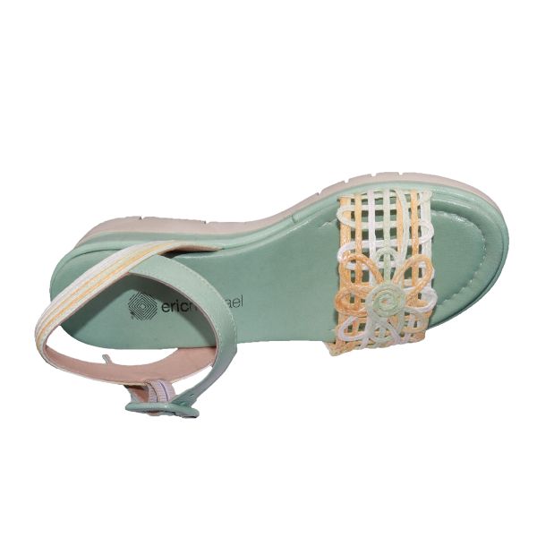Eric Michael Vivian Women’s Leather Wedge Sandal