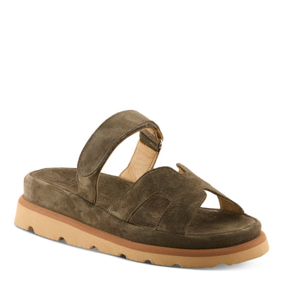 OLIVE SUEDE