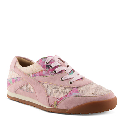 L'Artiste L'ARTISTE WAVEHELLO SNEAKER shoe in off white with handcrafted leather design