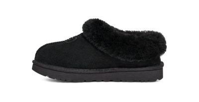 UGG Tazzette Womens Platform Slippers — Black Suede