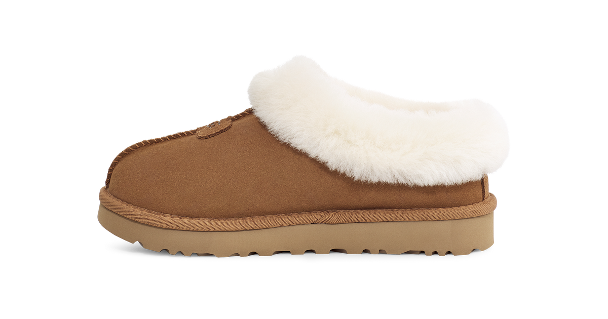 UGG Tazzette Womens Platform Slippers — Chestnut Suede