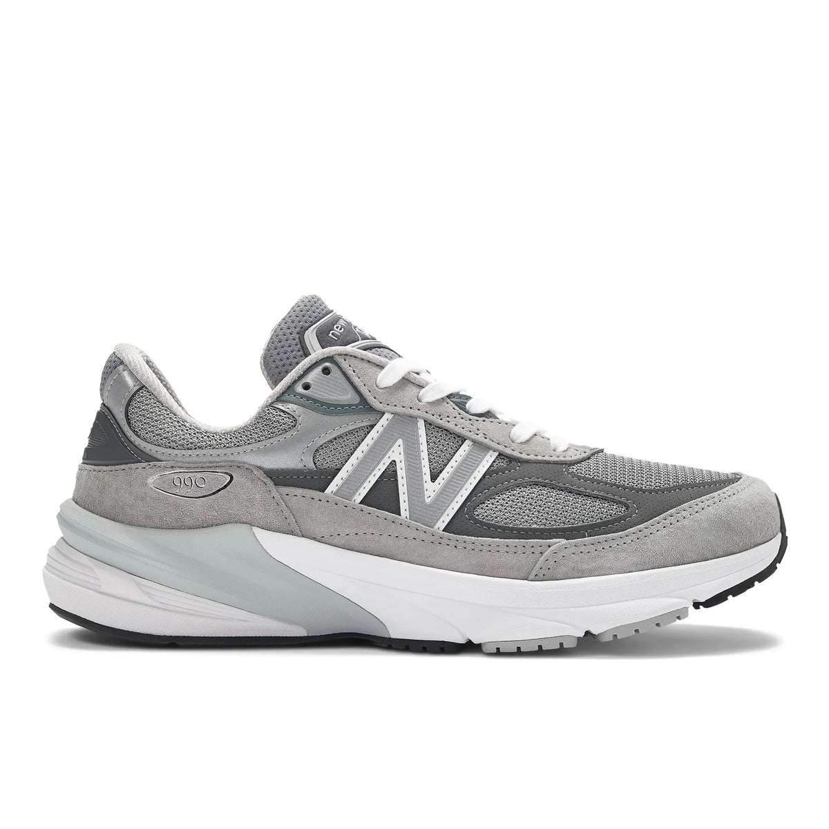 New Balance 990v6 Made in USA Men's Sneakers (4E width) — Grey Suede Low-Top