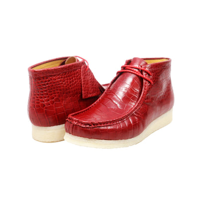 British Collection Walker Gator Men’s Red Shoes