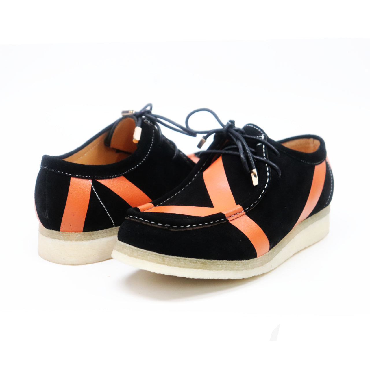 British Walkers Walker Men's Low Stripe Casual Shoes with Crepe Sole view 1