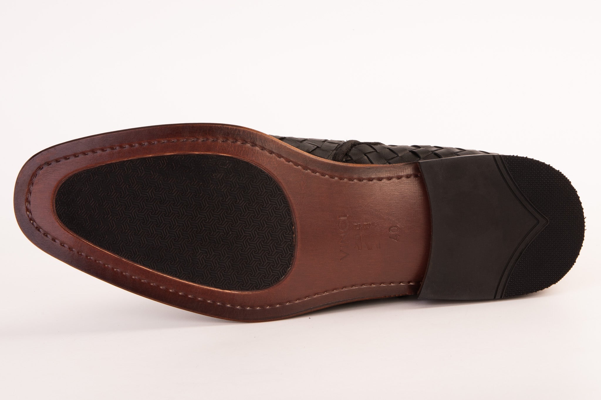 The Wellington Black Handwoven Leather Men Boot with a Zipper Final Sale!
