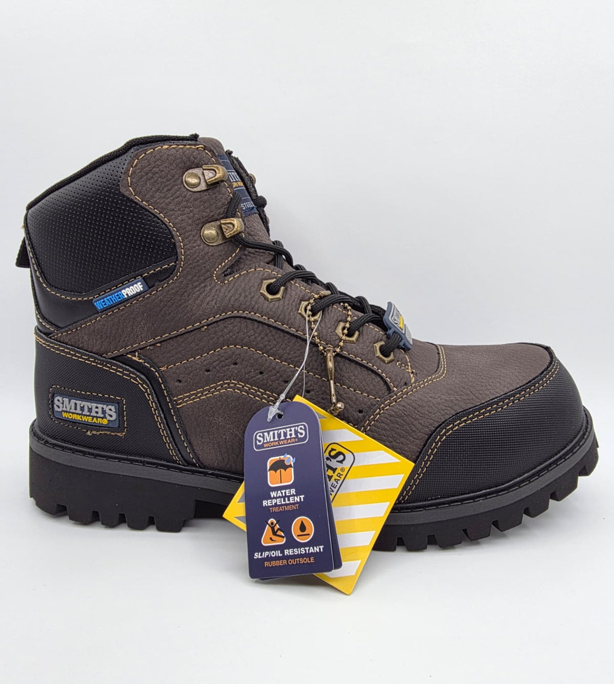 Steel Toe "Smith's Work Wear Barwick" SA724021 BROWN – Front View