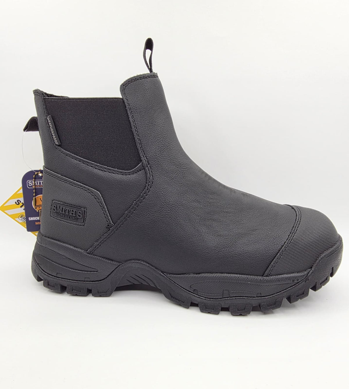 Steel Toe "Smith's Work Wear" BOSTON "SA724025" BLACK – Front View
