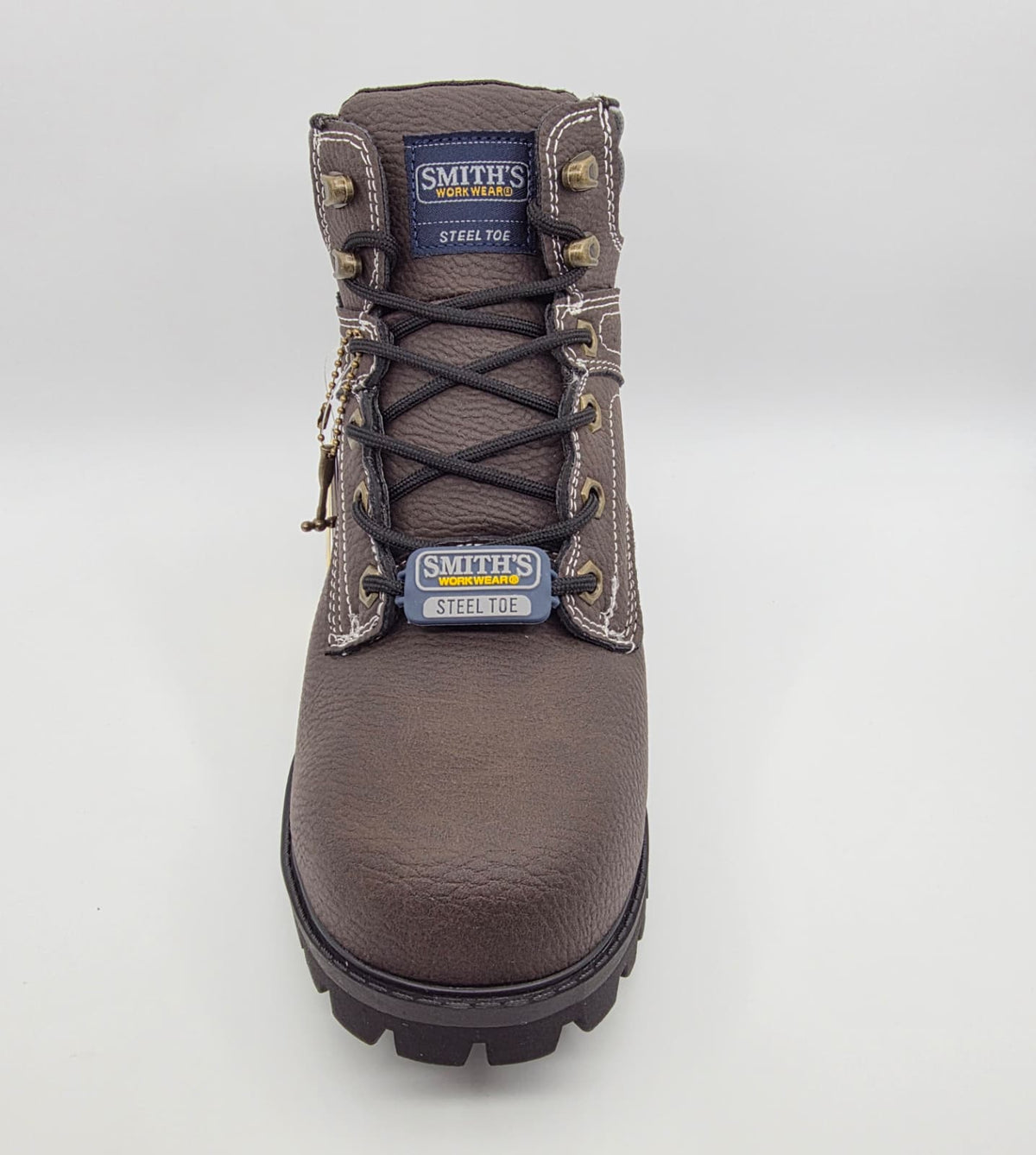 Steel Toe "Smith's Work Wear" BERKELEY "SA724022" BROWN – Three-Quarter View