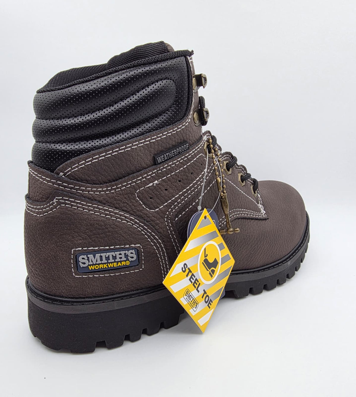 Steel Toe "Smith's Work Wear" BERKELEY "SA724022" BROWN – Side Profile