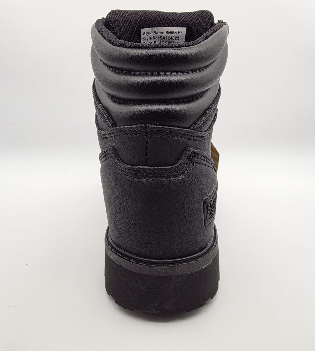 Steel Toe "Smith's Work Wear" SA724022 BERKELEY "BLACK" – Three-Quarter View