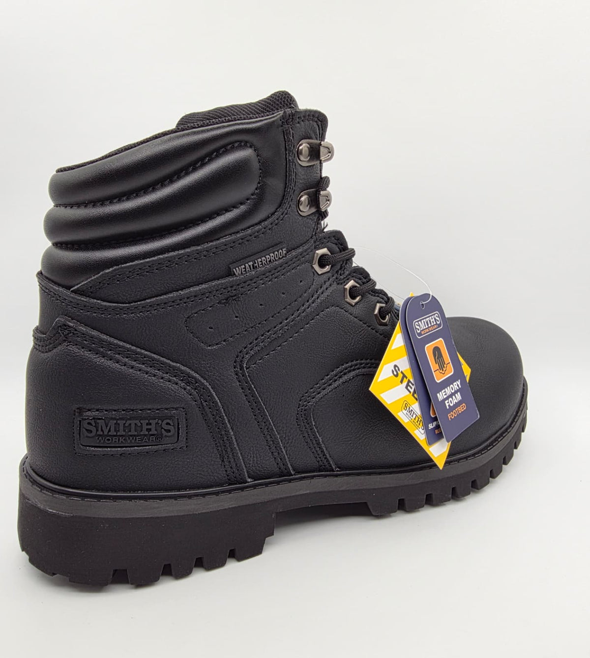 Steel Toe "Smith's Work Wear" SA724022 BERKELEY "BLACK" – Side Profile