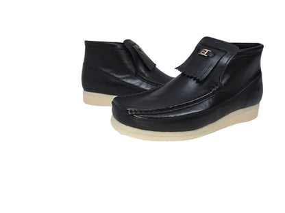 British Walkers Fringe Empire Men's Premium Full Leather Chukka Boots Crepe Sole Handcrafted