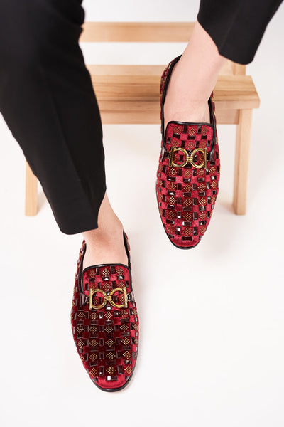 Vinci Leather The Vicino Shoe Burgundy Bit Dress Loafer Limited Edition Men Shoe – product view 5