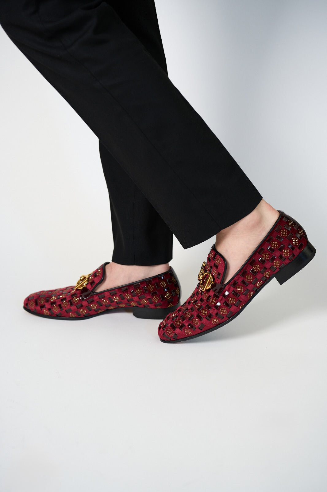 Vinci Leather The Vicino Shoe Burgundy Bit Dress Loafer Limited Edition Men Shoe – product view 9
