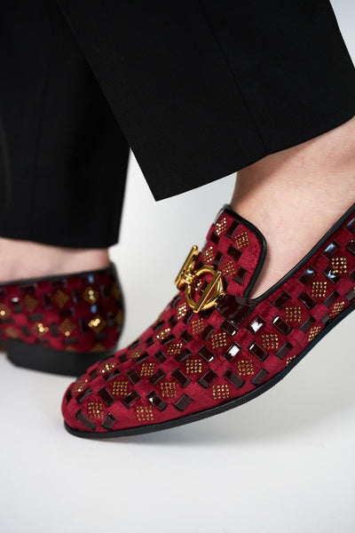 Vinci Leather The Vicino Shoe Burgundy Bit Dress Loafer Limited Edition Men Shoe – product view 10