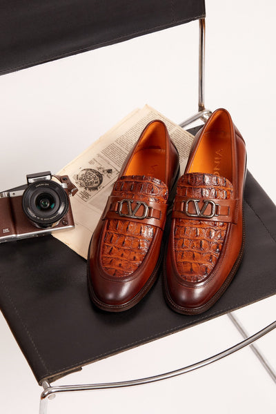 Amsterdam Tan Bit Loafer Men Shoe