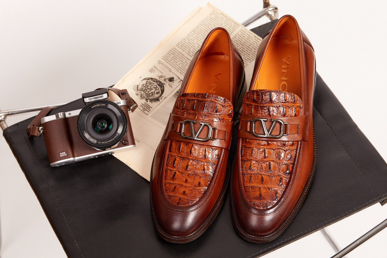 Amsterdam Tan Bit Loafer Men Shoe