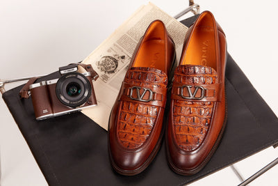 Amsterdam Tan Bit Loafer Men Shoe