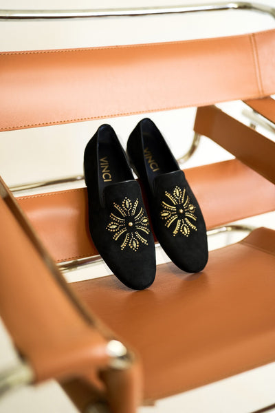Vinci Leather The Lazio Shoe Black Suede Slip-on Loafer Men Shoe – product view 8