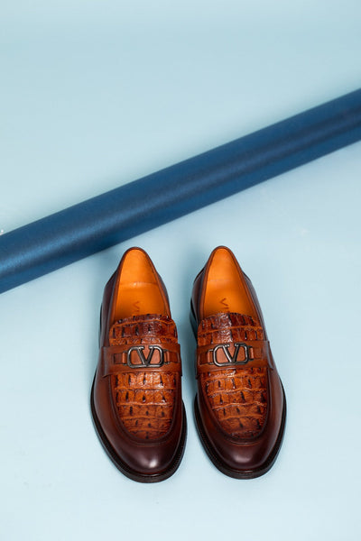 Amsterdam Tan Bit Loafer Men Shoe