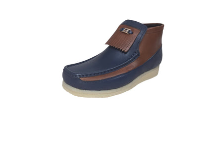 British Walkers Fringe Empire Men's Premium Full Leather Chukka Boots Crepe Sole Handcrafted