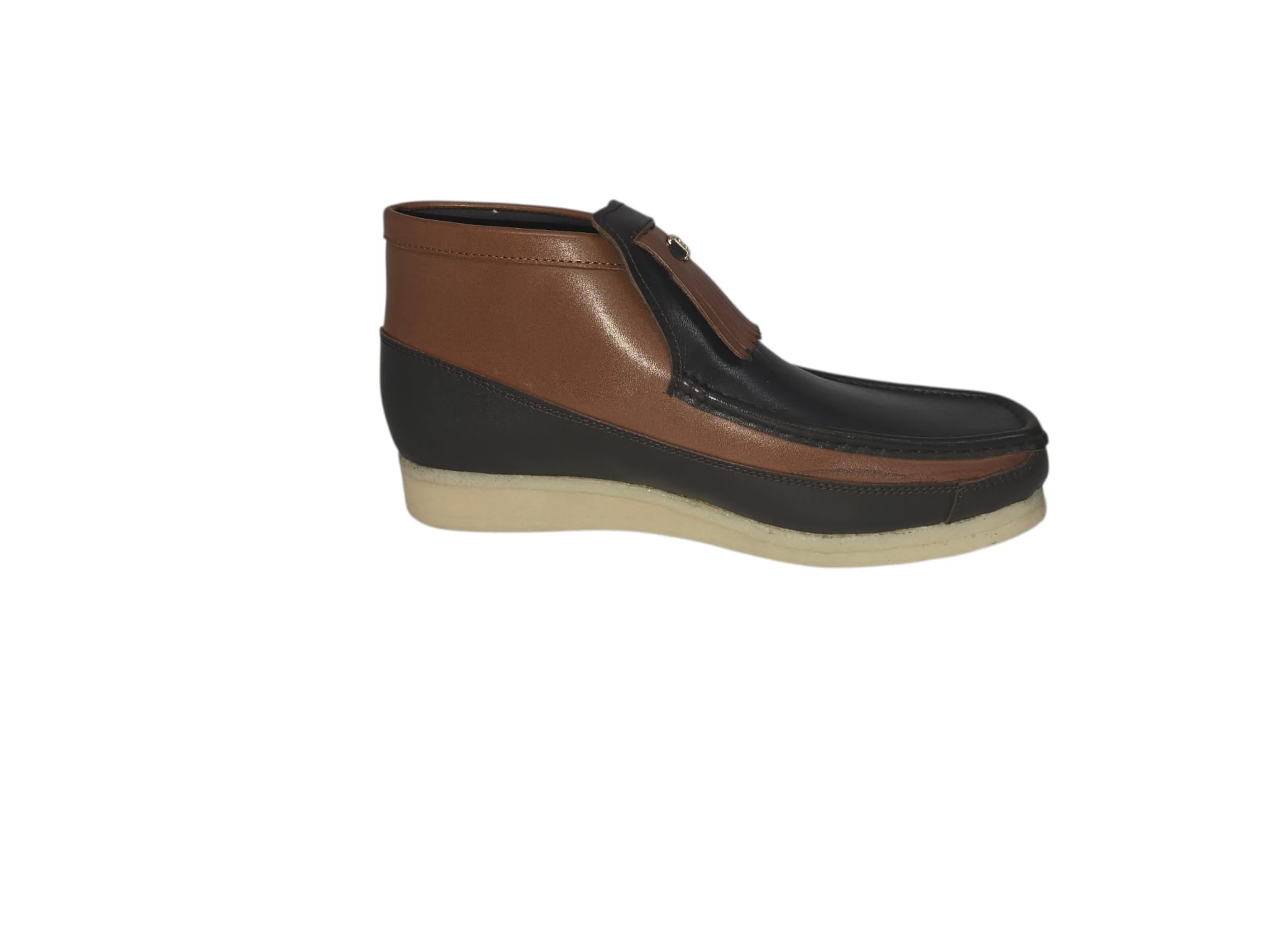 British Walkers Fringe Empire Men's Premium Full Leather Chukka Boots Crepe Sole Handcrafted