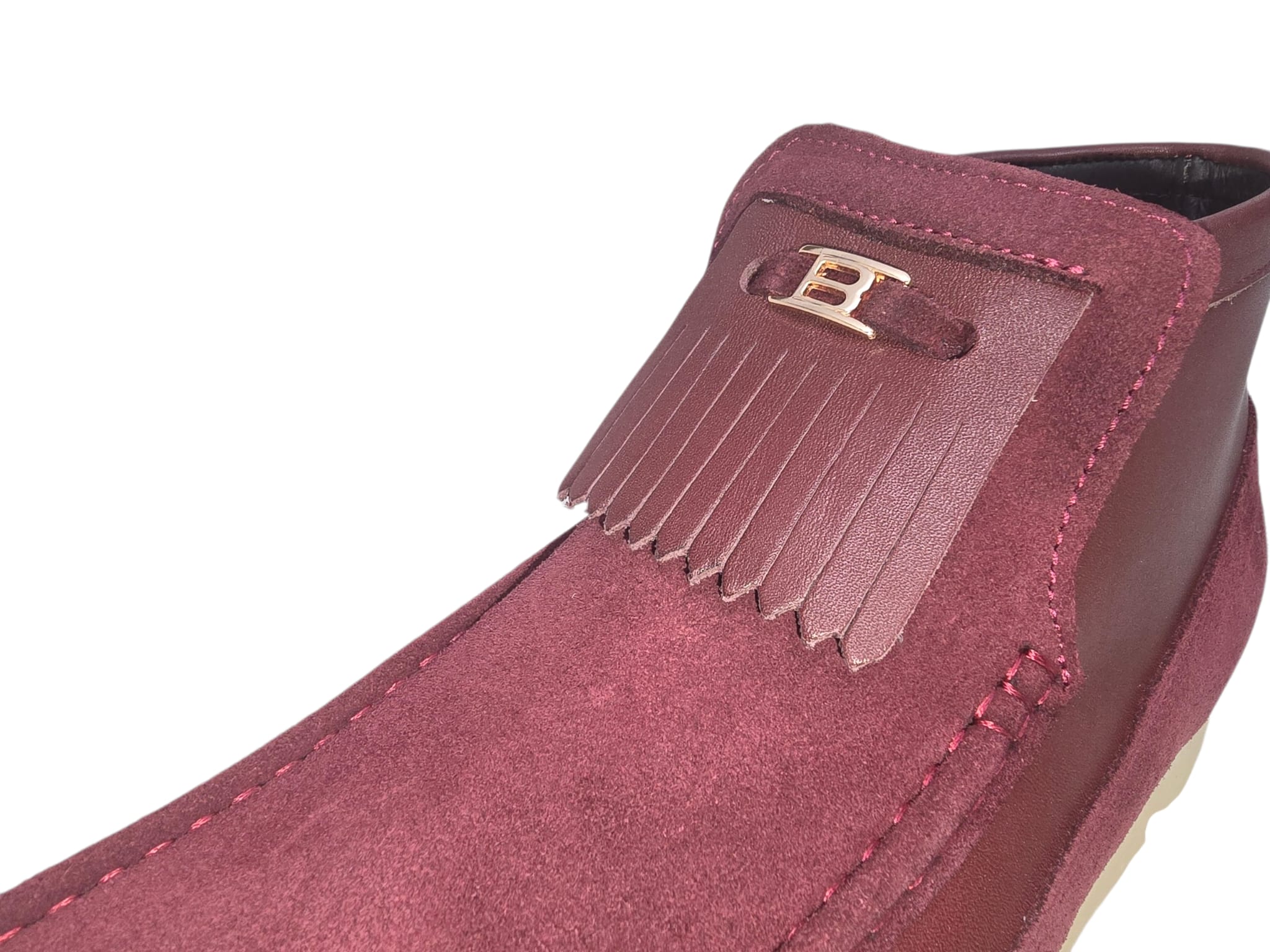 British Walkers Fringe Empire Men's Premium Full Leather Chukka Boots Crepe Sole Handcrafted