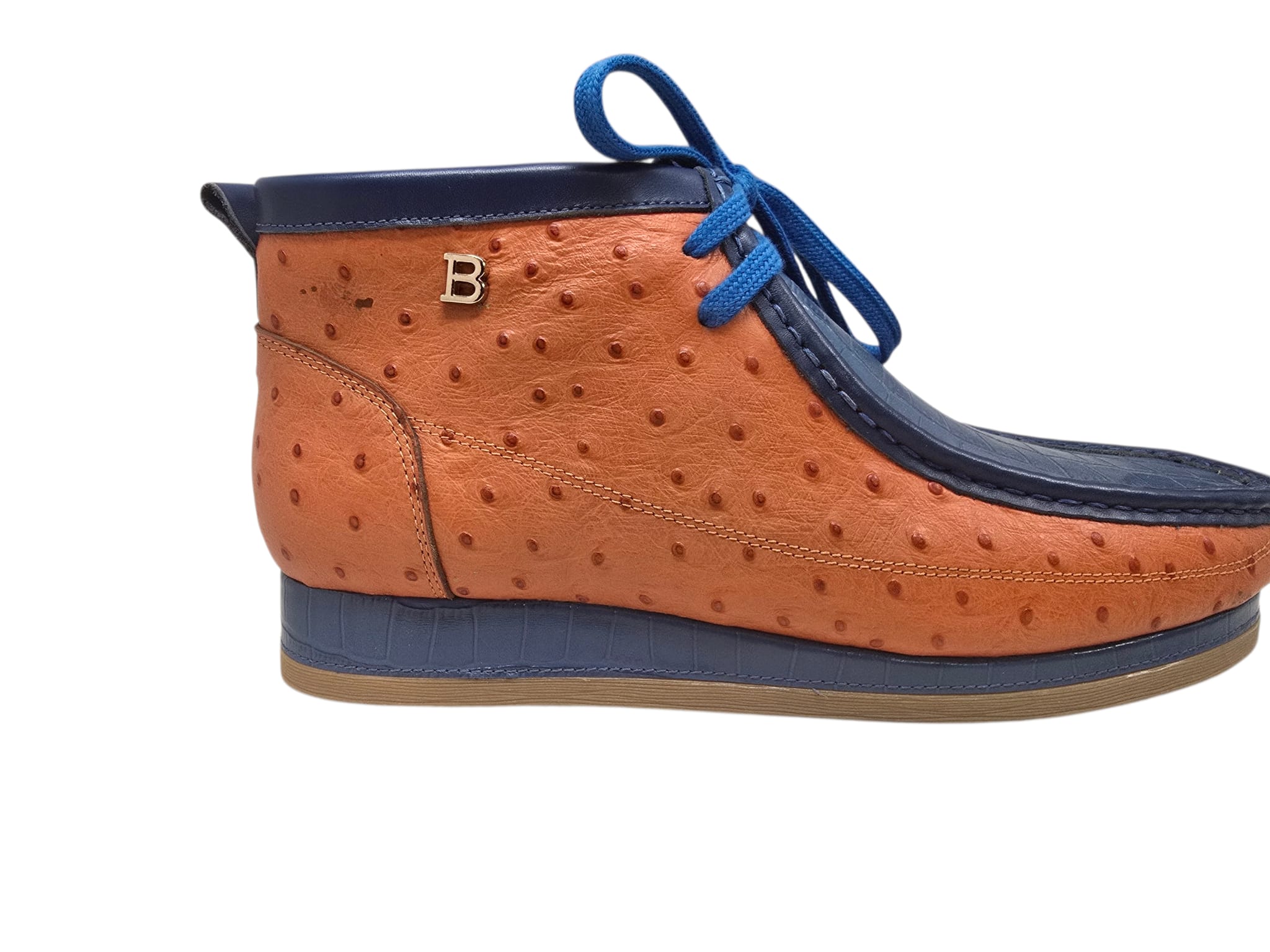 British Collection New Castle Signature Dual Exotic Leather Men’s Chukka Boot