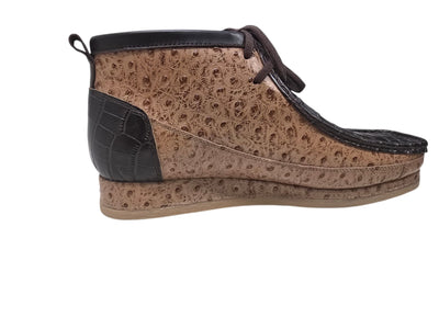 British Collection New Castle Signature Dual Exotic Leather Men’s Chukka Boot