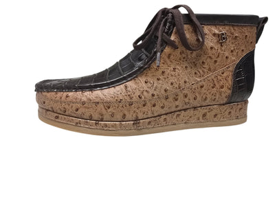 British Collection New Castle Signature Dual Exotic Leather Men’s Chukka Boot