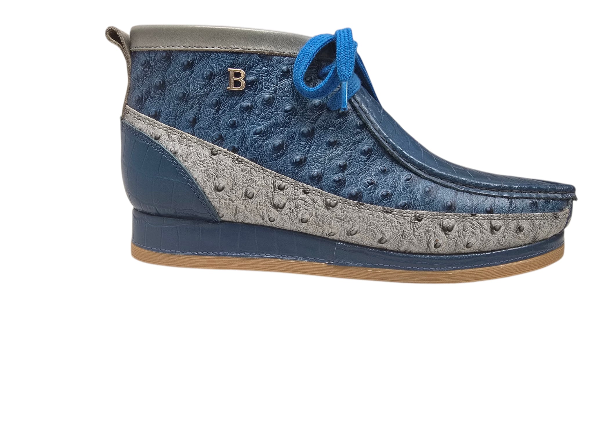 British Collection New Castle Signature Dual Exotic Leather Men’s Chukka Boot
