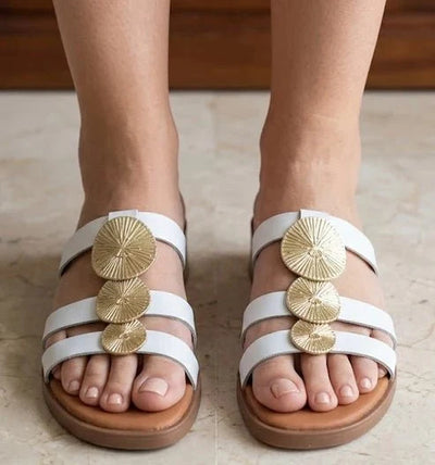 Eric Michael Inka Women’s Leather Slide Sandal