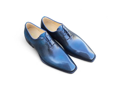 Carrucci Shoes British Walkers Wholecut Oxford Full Grain Leather KS303 03 back view