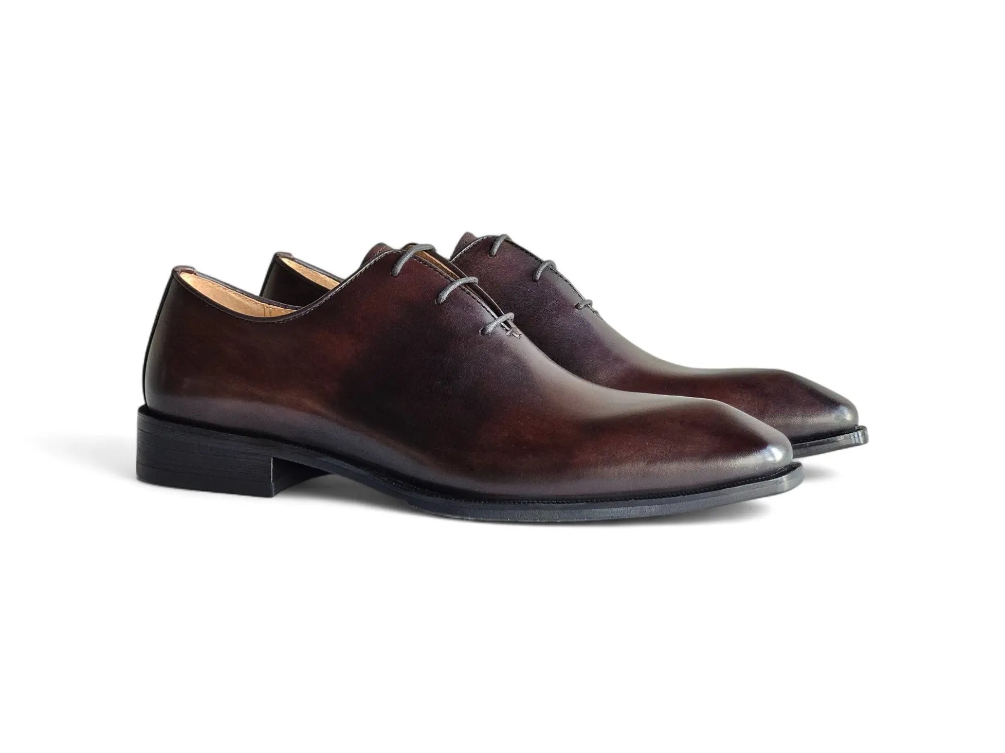 Carrucci Shoes British Walkers Wholecut Oxford Full Grain Leather KS303 03 side view