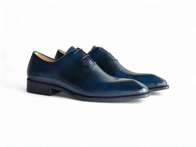 Carrucci Shoes British Walkers Wholecut Oxford Full Grain Leather KS303 03 detail view
