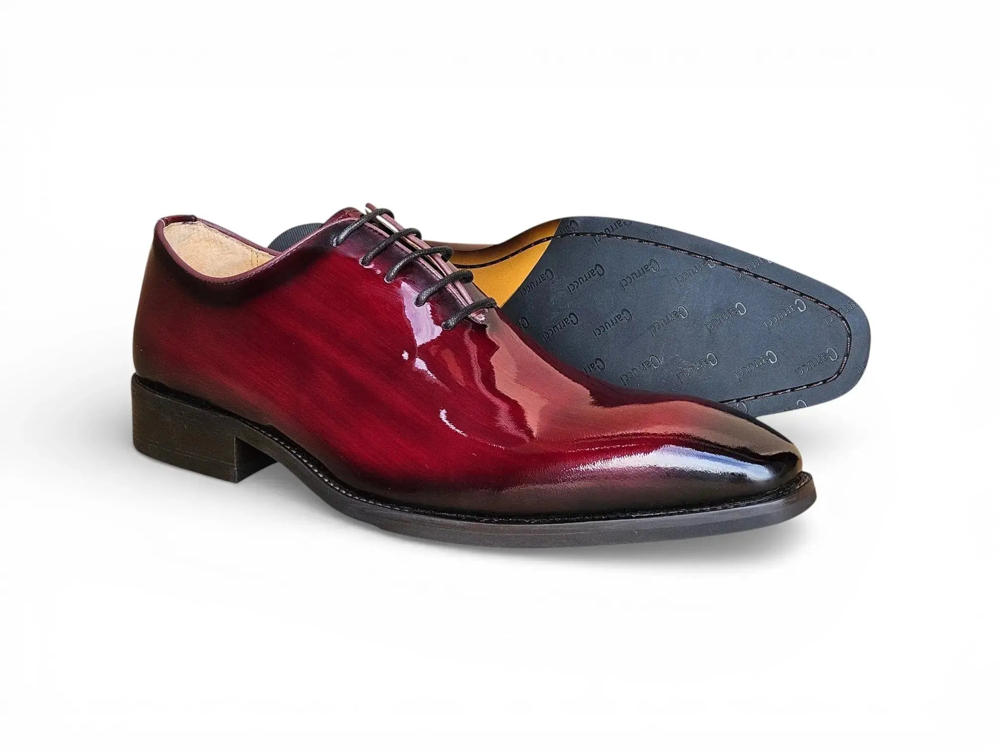 Carrucci Shoes KS Wholecut Burnished Oxford Patent Leather KS503 101P view 17