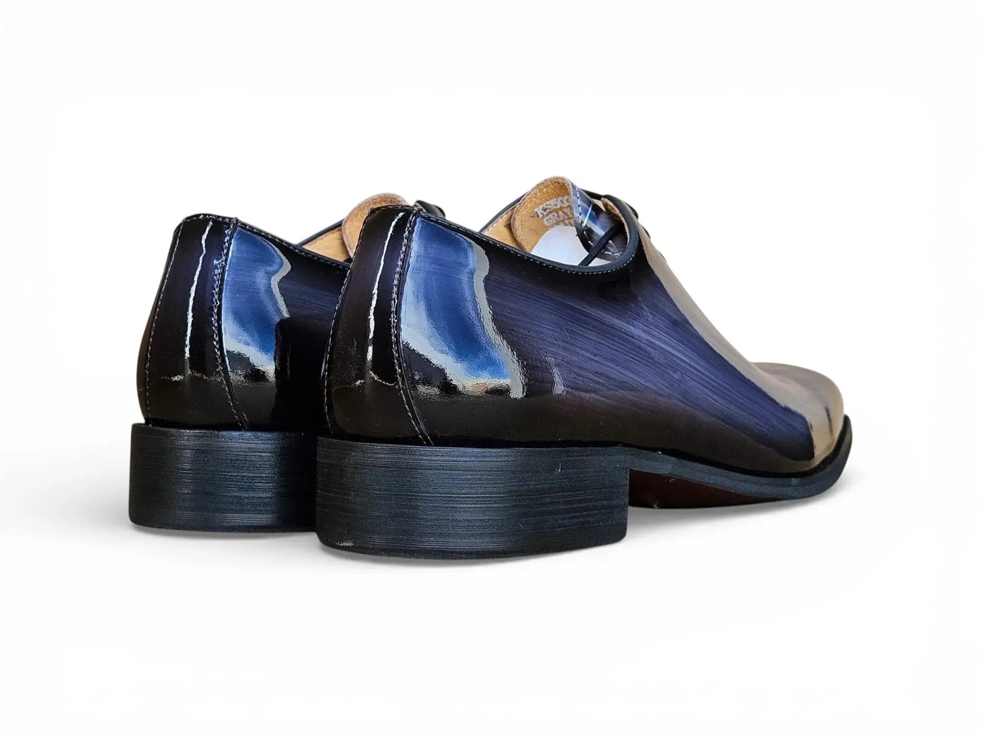 Carrucci Shoes KS Wholecut Burnished Oxford Patent Leather KS503 101P view 9