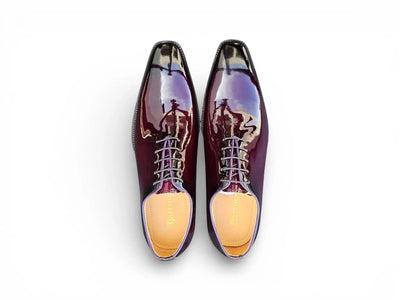 Carrucci Shoes KS Wholecut Burnished Oxford Patent Leather KS503 101P view 29