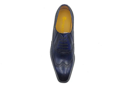 Carrucci Shoes Ks Wingtip Slip On Oxford Classic Leather KS509 18 view 7