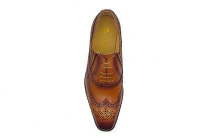 Carrucci Shoes Ks Wingtip Slip On Oxford Classic Leather KS509 18 view 16