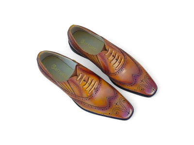 Carrucci Shoes Ks Wingtip Slip On Oxford Classic Leather KS509 18 view 14