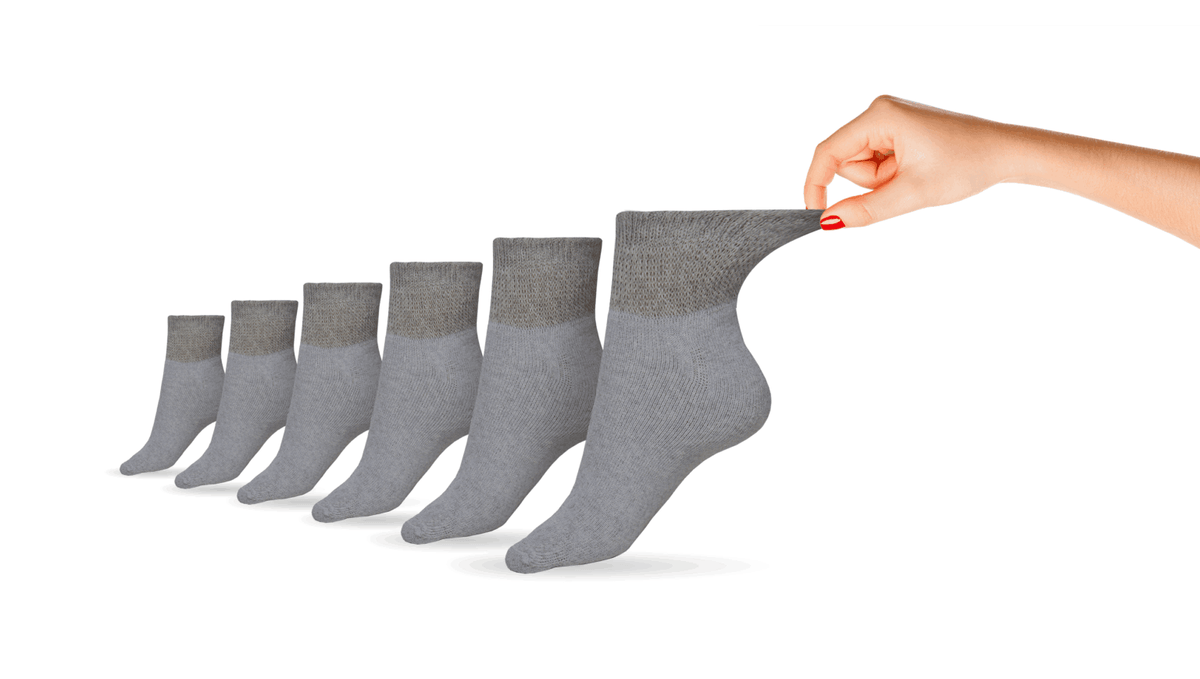 Women's Cotton Diabetic Ankle Socks (6 Pair) – product view 3