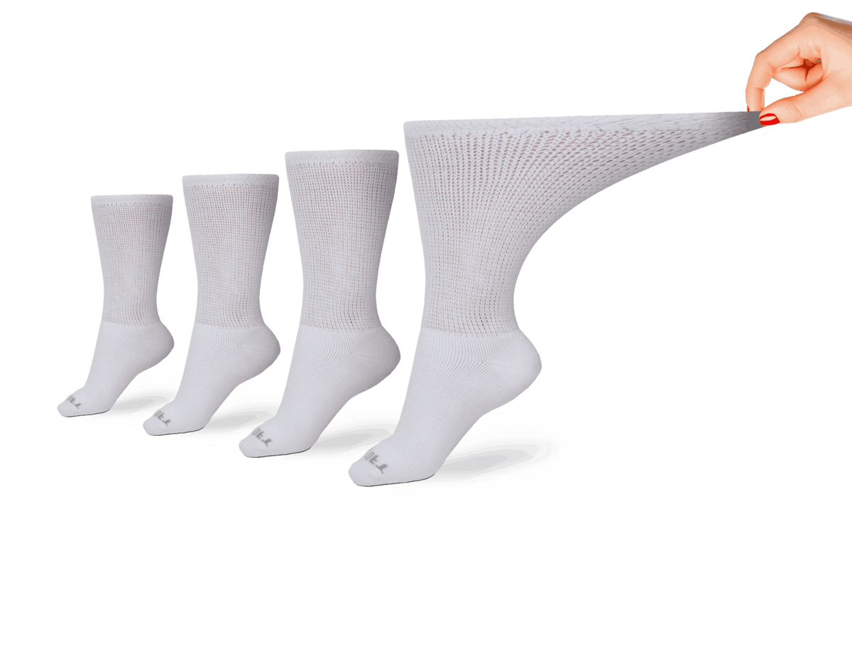 Women's Ultra-Soft Upper Calf Diabetic Socks (4 Pair) – product view 2