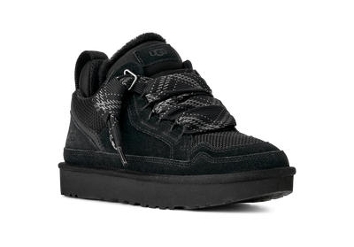 UGG Lowmel Womens Sneakers (1144032) — Black Suede Low-Top