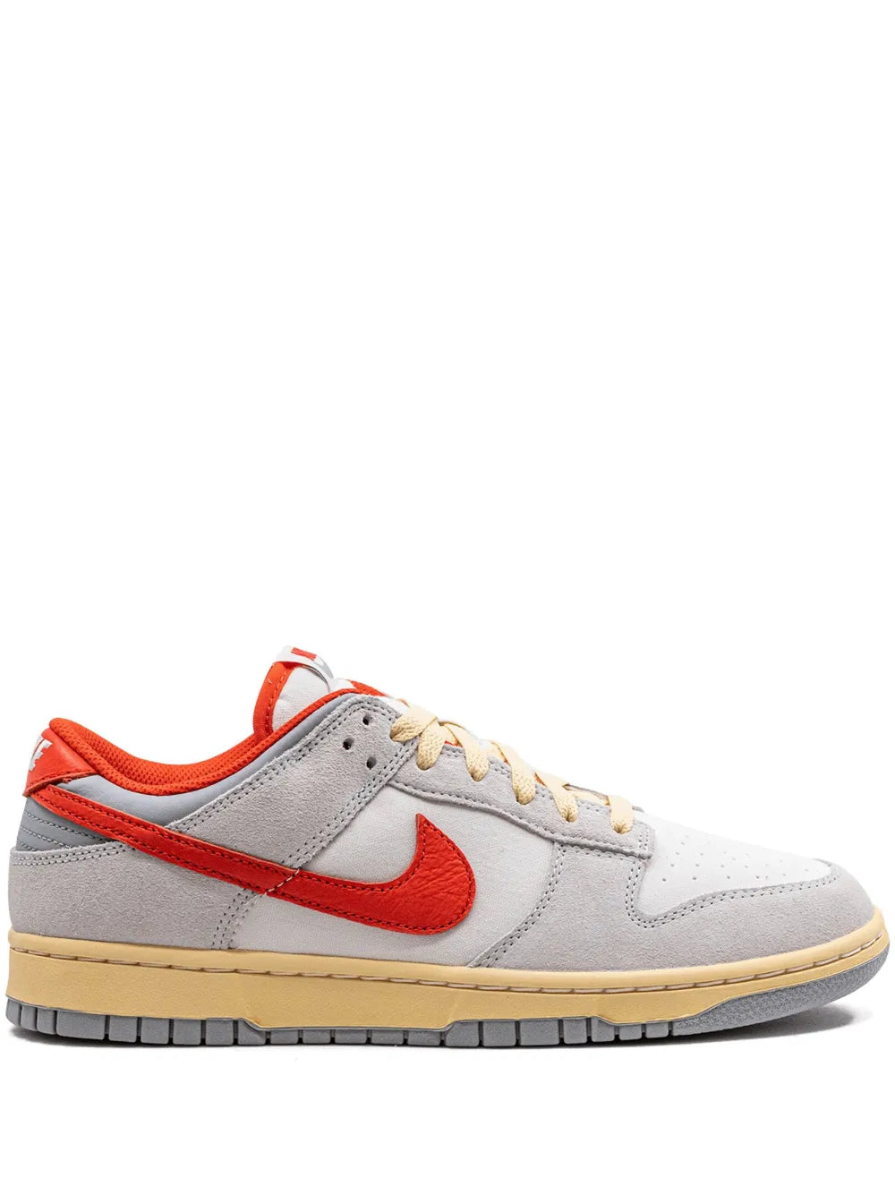 Nike Dunk Low SE '85 Athletic Department' Women's Sneakers — Sail/Picante Red/Photon Dust Leather Low-Top