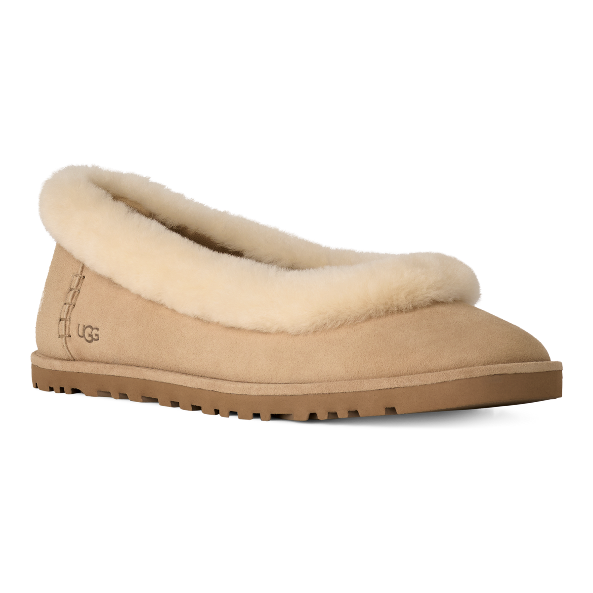 UGG Zora Ballet Womens Flats — Sand Suede