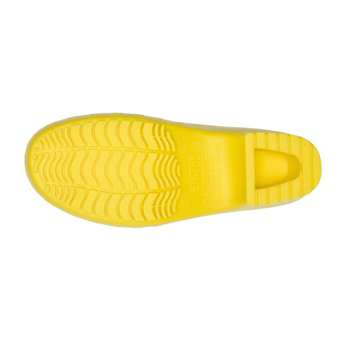Calzuro Classic Without Holes Yellow – sole view