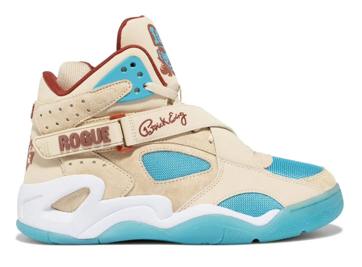 Patrick Ewing Rogue X Ice T (1EW02652-341) Wood Ash / Maui Blue / Redwood — product view 1