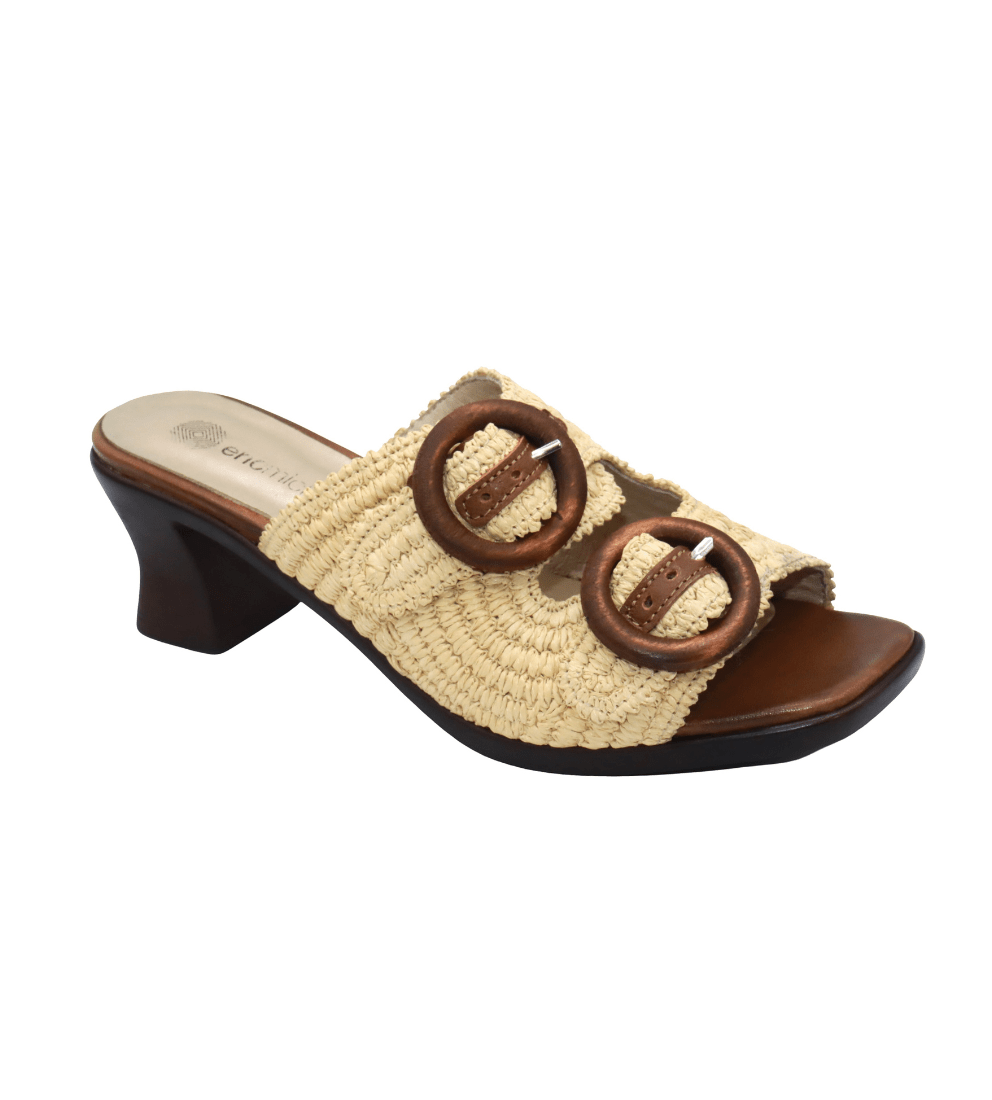 Eric Michael Zest Crochet Block Heel Slide