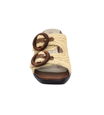 Eric Michael Zest Crochet Block Heel Slide